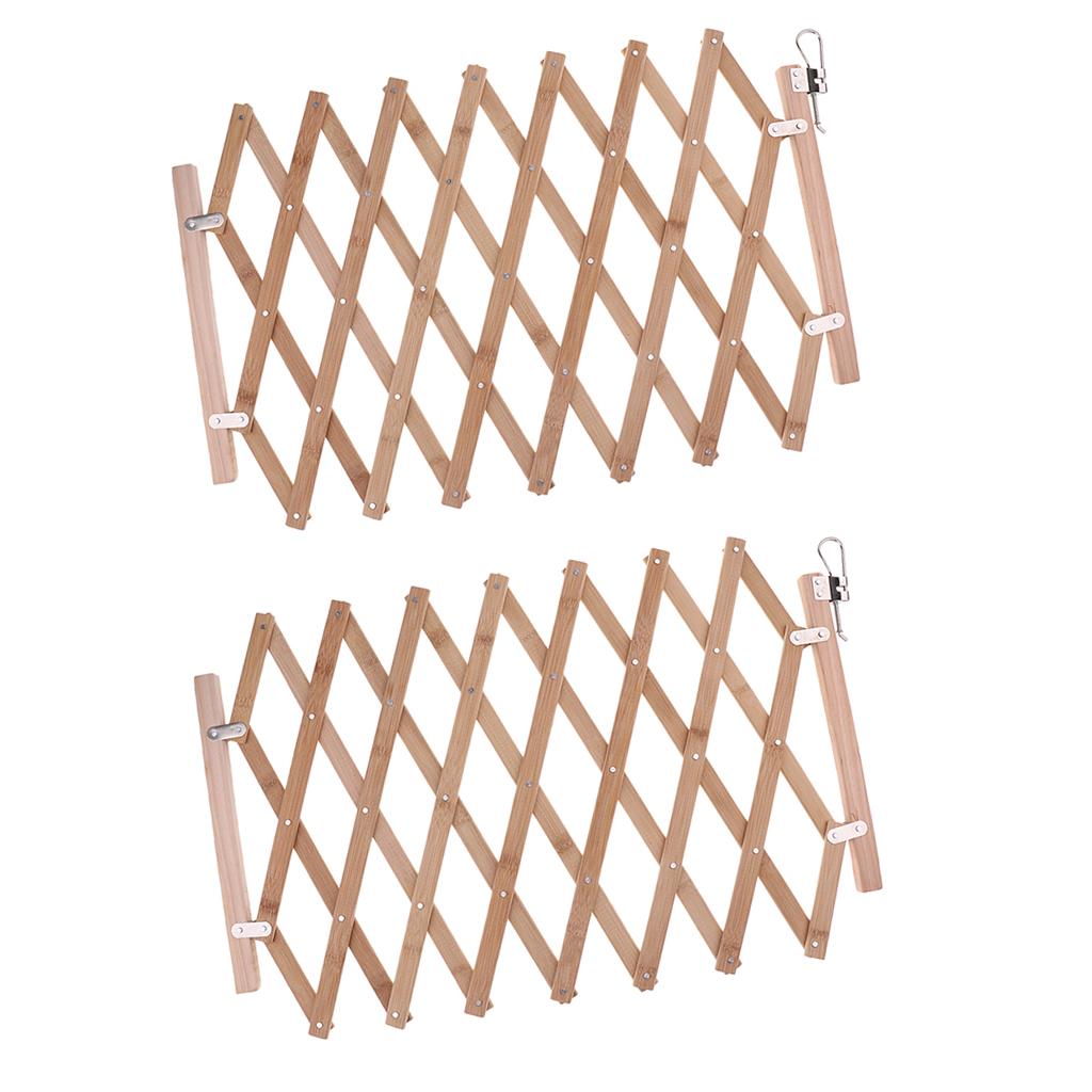 2 Cái Có Thể Gập Lại Bằng Gỗ Thú Cưng Cổng Không Có Cửa, Tự Do Cao Cho Thú Cưng Chó Cổng trong Nhà Nhà & Sử Dụng