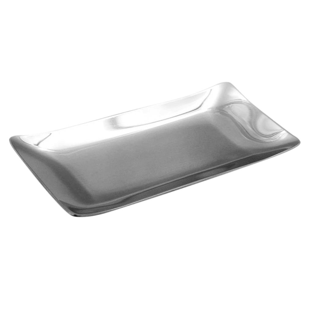Stainless Steel Towel Dish Snack Nuts Fruit Tray Kitchen Table Tissue Holder