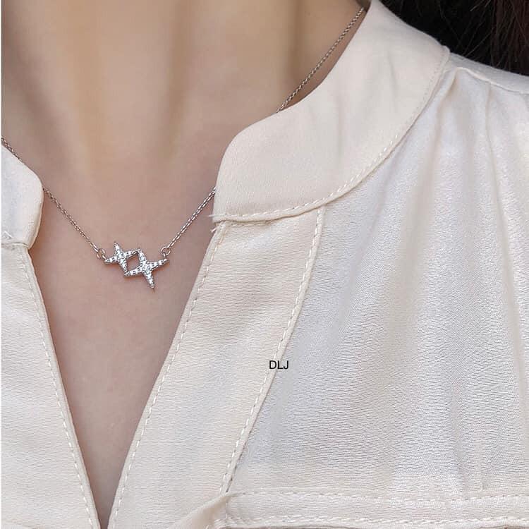 DÂY CHUYỀN NGÔI SAO MAY MẮN BẠC TA XINH XẮN