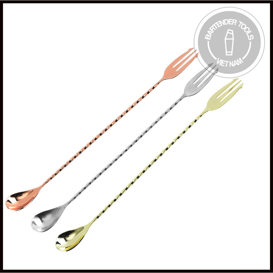 Thìa pha chế quầy bar inox -bar spoon