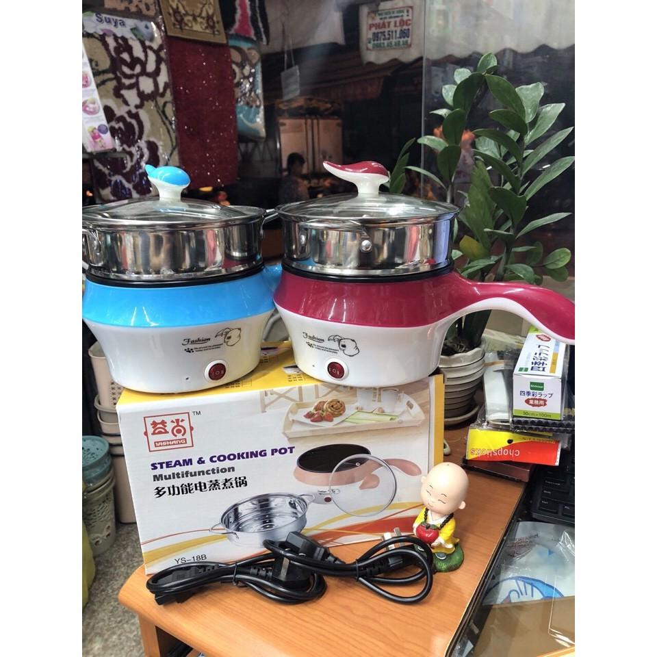Nồi Lẩu| Chảo Điện Cầm Tay Mini 18cm Đa Năng