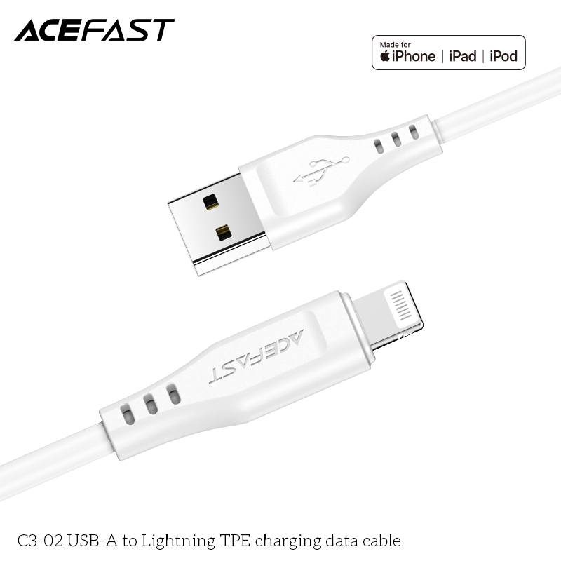 Cáp Sạc Acefast Lightning 1.2m C3-02 - Hàng Chính Hãng