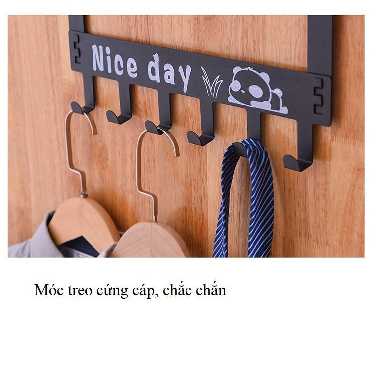 Móc treo quần áo sau cửa hàng Nice Day siêu gọn, tiện lợi