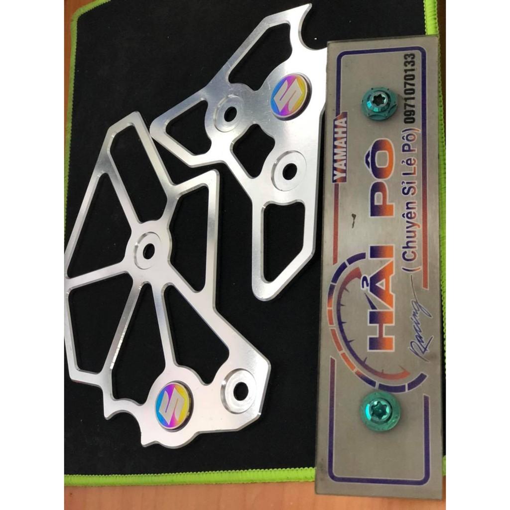 Nẹp Sườn Nhôm, titan trắng đen CNC cho Raider Satria lắp như zin