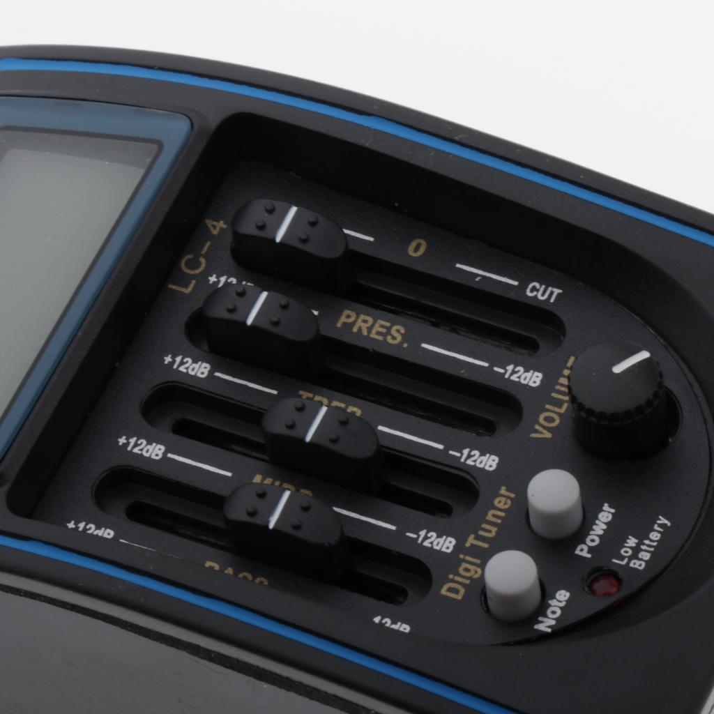 Acoustic Guitar Pickup Pre-Amp Equalizer EQ Piezo Tuner