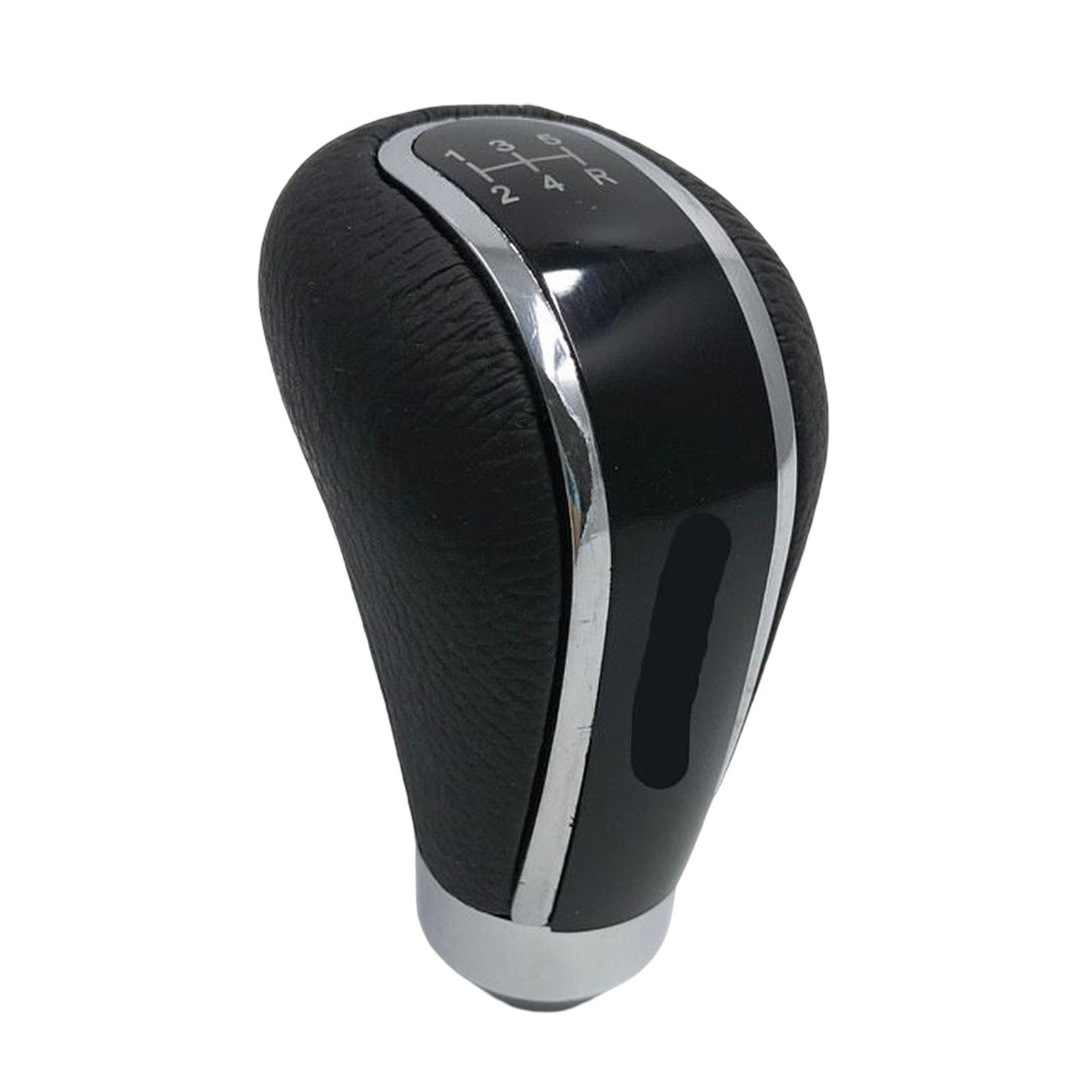 5 Speed Manual Gear Knob Accessories PU Leather Lever er Head Fit for Cars