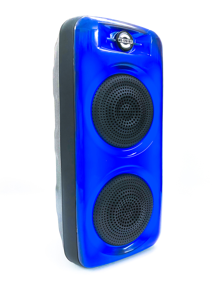 Loa Bluetooth MS-1761BT với đèn led RGB âm thanh bass mạnh tích hợp khe cắm thẻ nhớ, USB và có thể karaoke