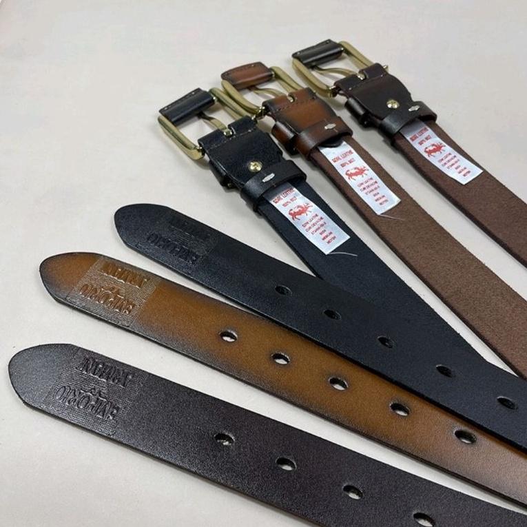 Thắt Lưng Nam Tuấn Minh TM811-03 Dây Nịt Da Bò Nguyên Tắm Khóa Đồng Cao Cấp Rộng 3.8Cm Đủ Ba Màu Đen, Nâu, Nâu Bò