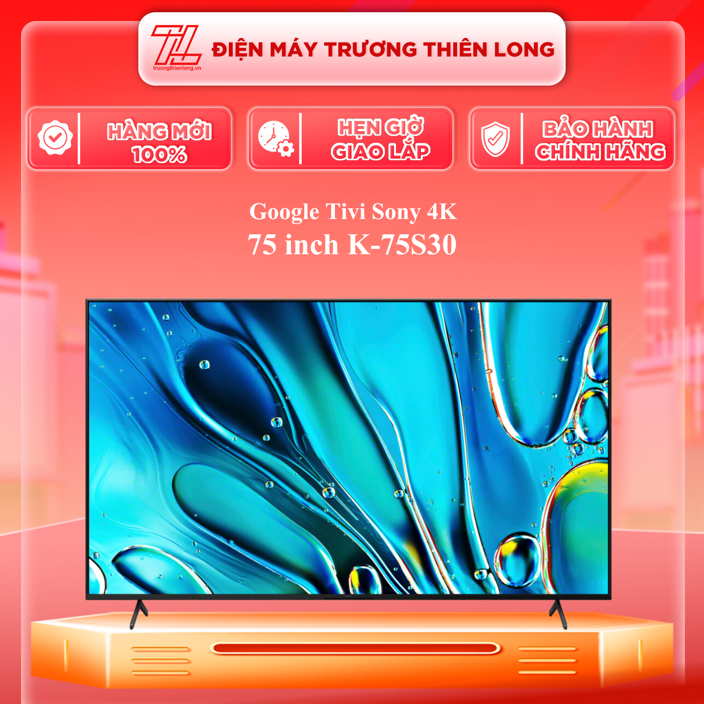 K-75S30 - Google Tivi Sony 4K 75 inch K-75S30 - Hàng Chính Hãng