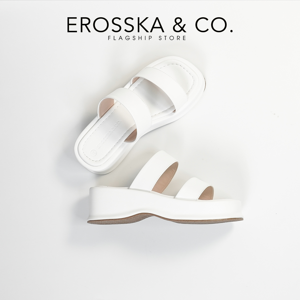 Erosska - Dép nữ thời trang đế xuồng kiểu dáng cơ bản - SB026