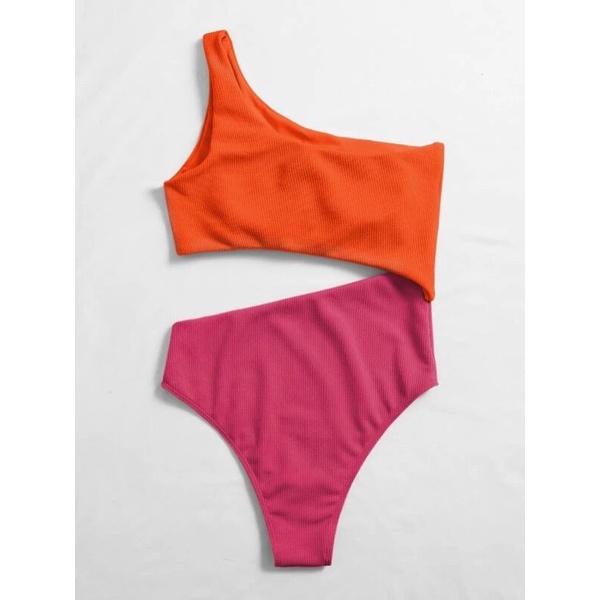 Đồ bơi nữ, bikini 1 mảnh liền thân tôn dáng cắt eo xanh bơ Nemo Bikini - B56 - Xanh bơ