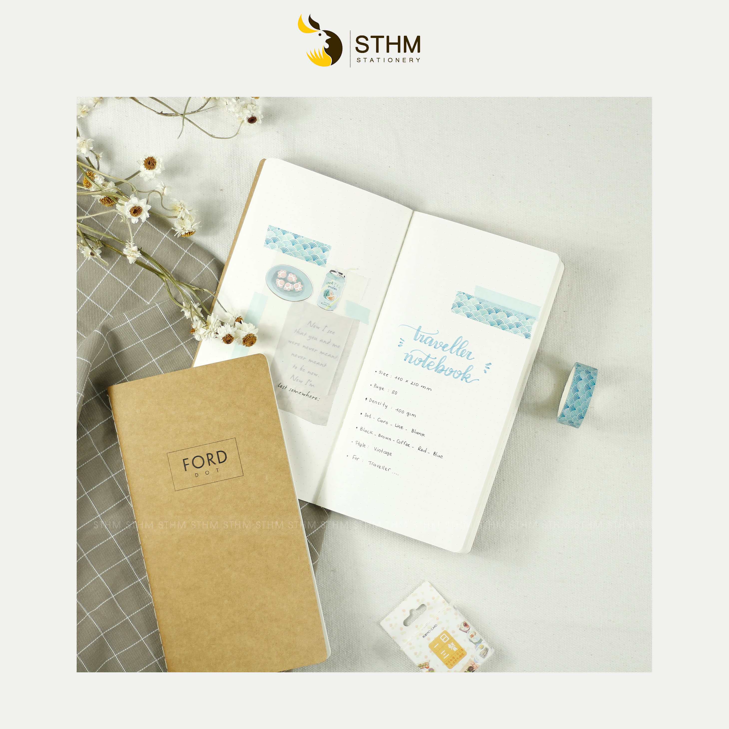 [STHM stationery] - Lõi sổ refill cho Traveller notebook - Nhiều loại ruột