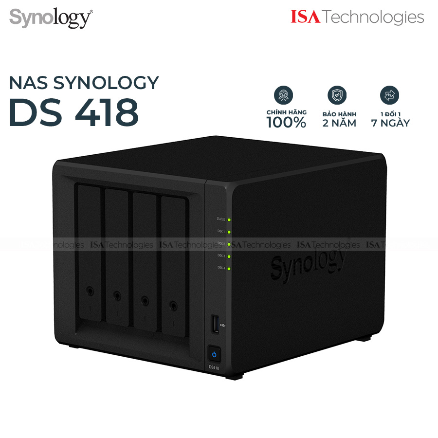 img Thiết Bị Lưu Trữ Mạng Nas Synology DS418 Hàng Chính Hãng