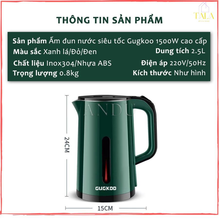 [HLA] Ấm Siêu Tốc 2 Lớp CKD - ST19, Công Suất Lớn 1500W, Ấm Đun Nước Siêu Tốc Dung Tích 2.5L An Toàn Tiết Kiệm Điện