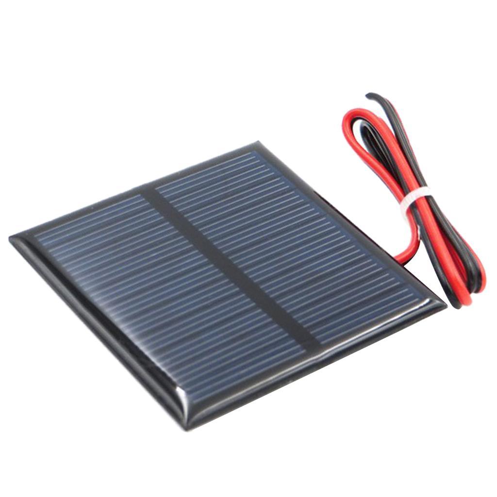 2 x Mini Solar Panel Small Solar Battery Charger with Cable for Mobile Phone