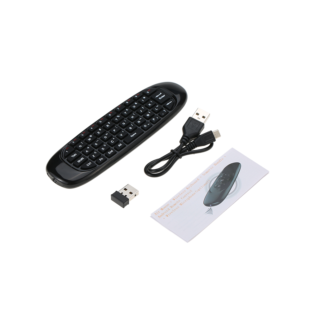 Bàn Phím Không Dây Mini 2.4g Đa Chức Năng Chuột Hồng Ngoại Điều Khiển Từ Xa 3-Gyro Và 3-Gsensor