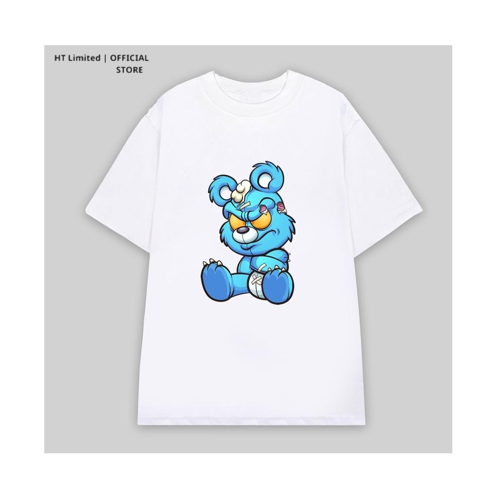 Áo thun thiết kế Unisex họa tiết bear basic local brand, Cotton Cao Cấp 100%