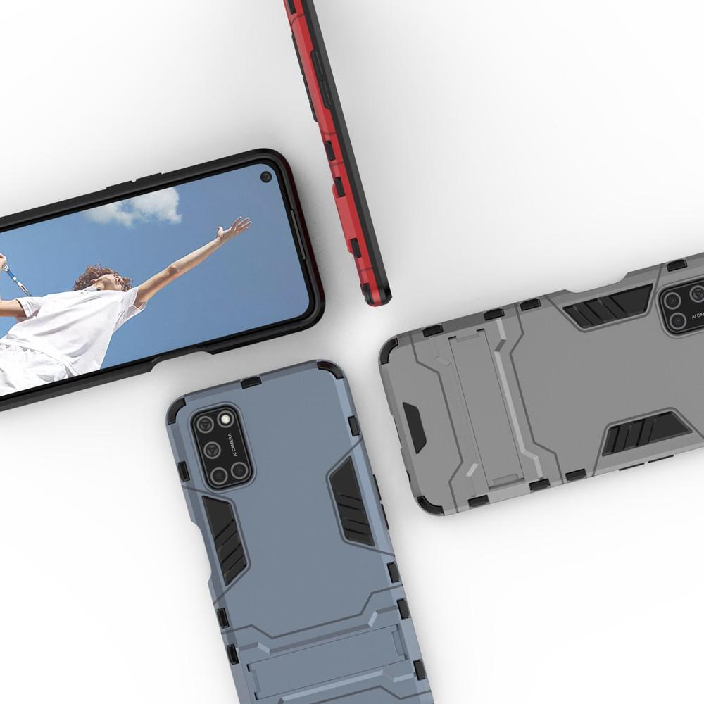 Ốp lưng cho Oppo A52 A53 A92 A93 A94 IRON - MAN chống sốc bảo vệ viền và camera kèm chống xem video tiện lợi