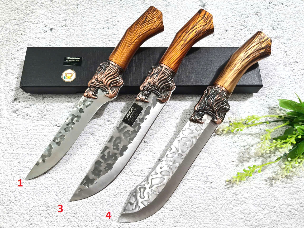 BỘ 3 DAO BẾP THÁI, LỌC KHÔNG RỈ MÃ TR16
