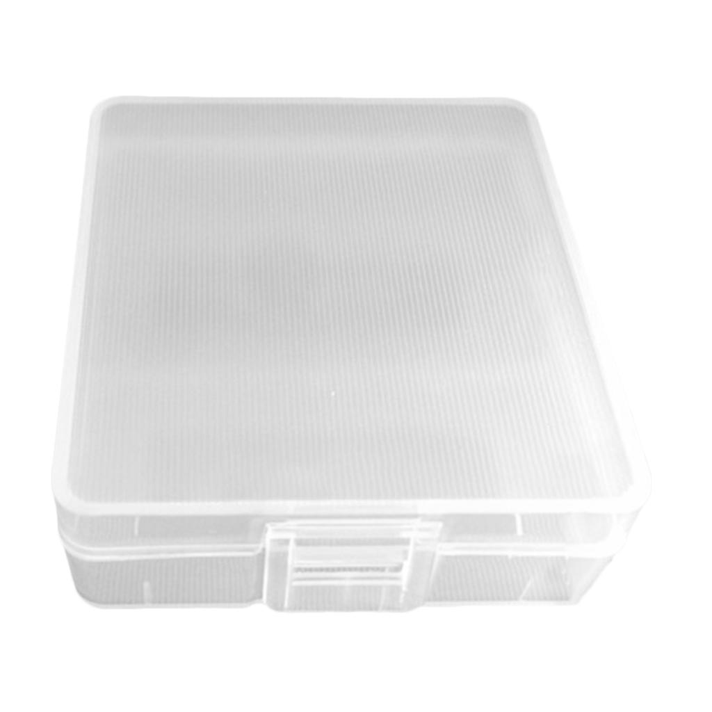 Transparent Battery Storage Case Holder Organizer Box For 2pcs 9V Battery