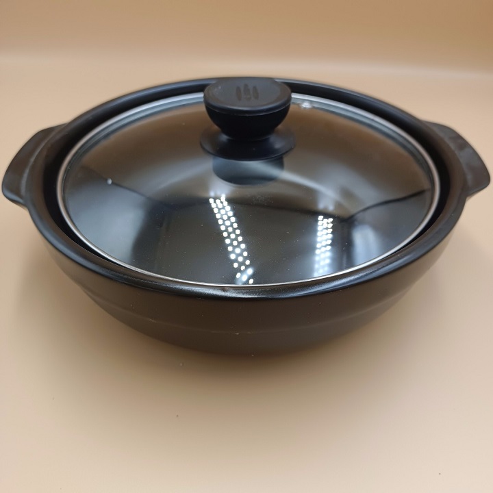 Nồi đất tráng men cao cấp nắp kính chịu nhiệt 400 độ chuyển nấu mì cay, kho tộ ... nhiều kích cỡ