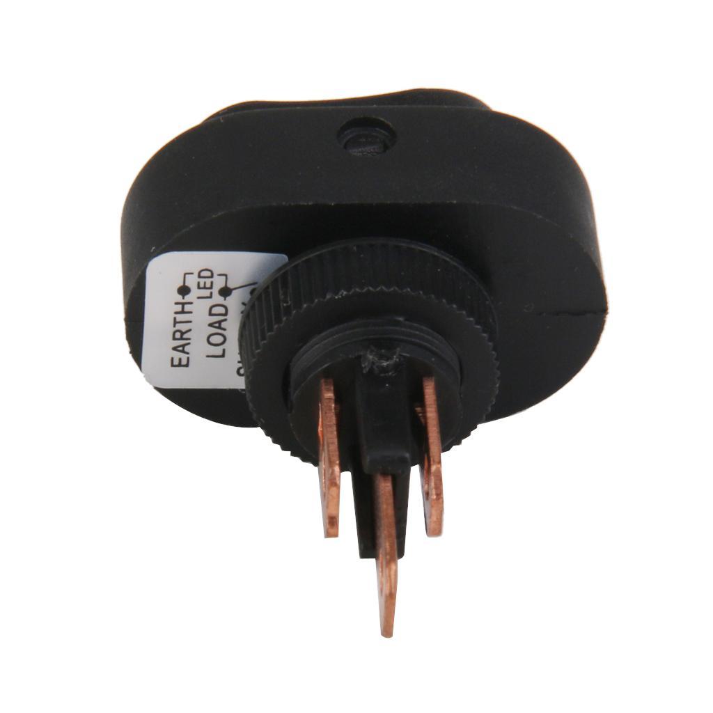 2 Pieces Red And  LED 12V Car/ Rocker   Switch 20A