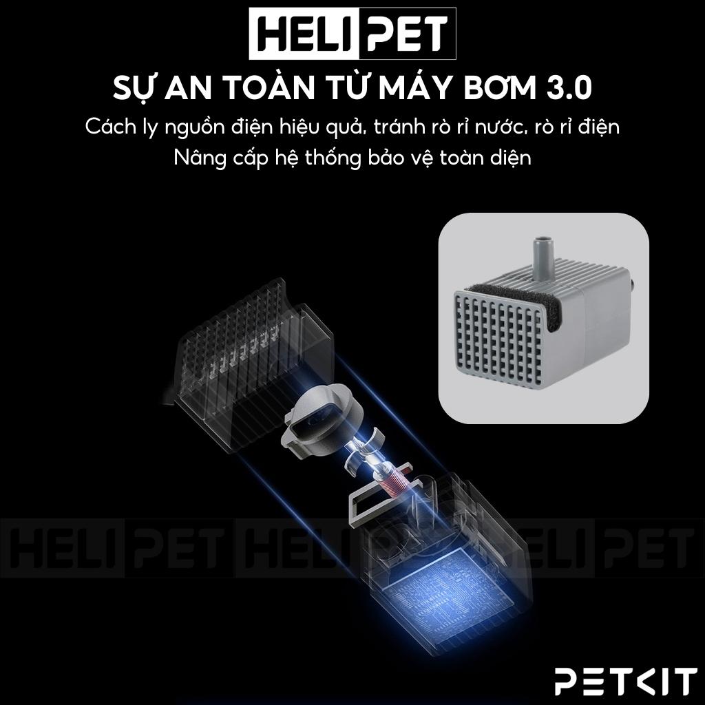 Máy lọc nước cho mèo PETKIT Eversweet 6 chất liệu Inox 304 và nhựa ABS sử dụng bơm không dây thế hệ 6 - HeLiPet