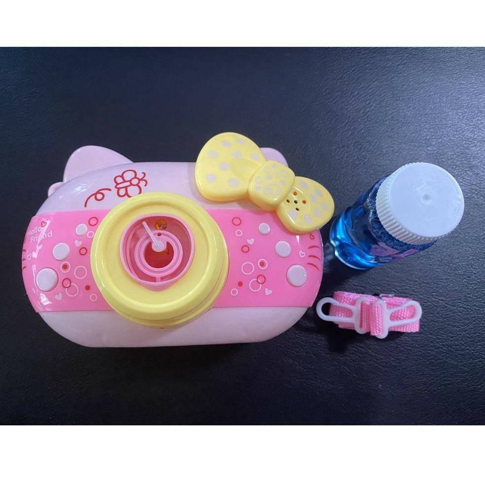 Máy Ảnh Thổi Bong Bóng Phát Nhạc Có Đèn Hình Dễ Thương Cho Bé Vui Chơi An Toàn Không Lo Bẩn Tay