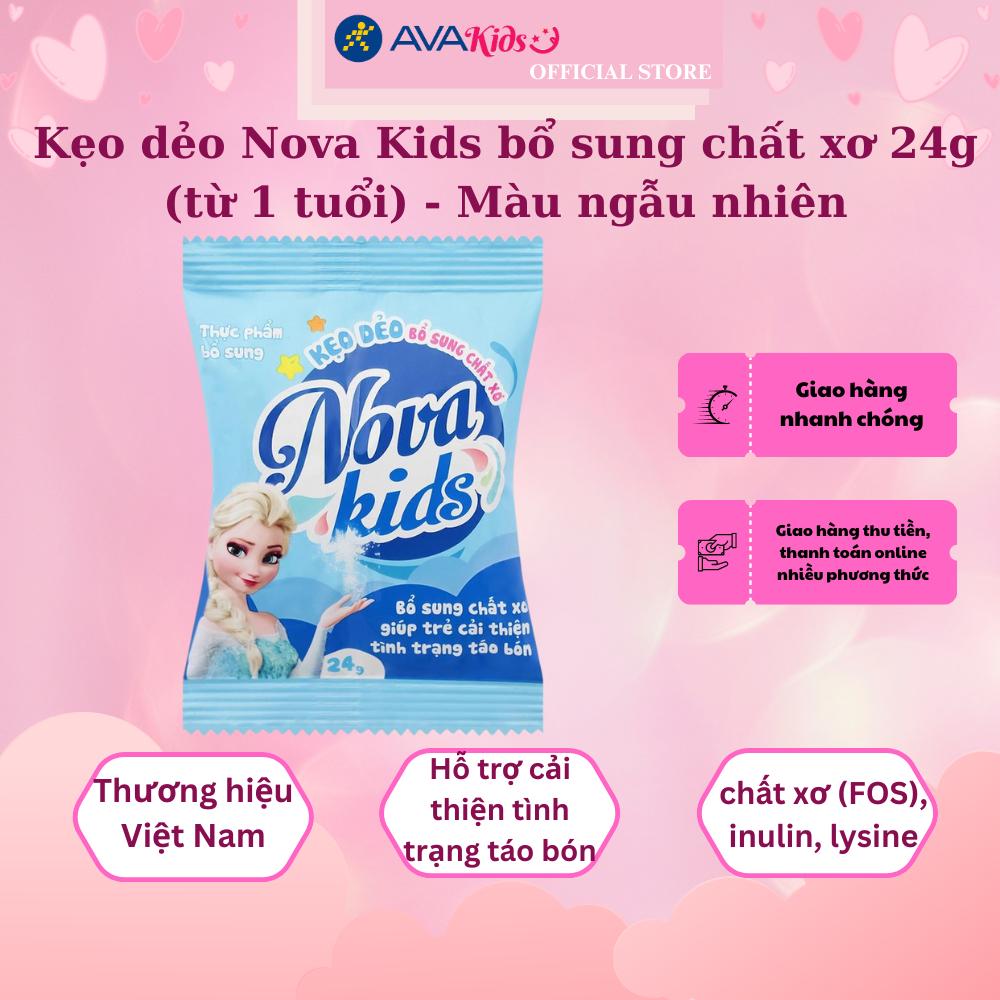 Kẹo dẻo Nova.Kids bổ sung chất xơ 24g (từ 1 tuổi) - Màu ngẫu nhiên