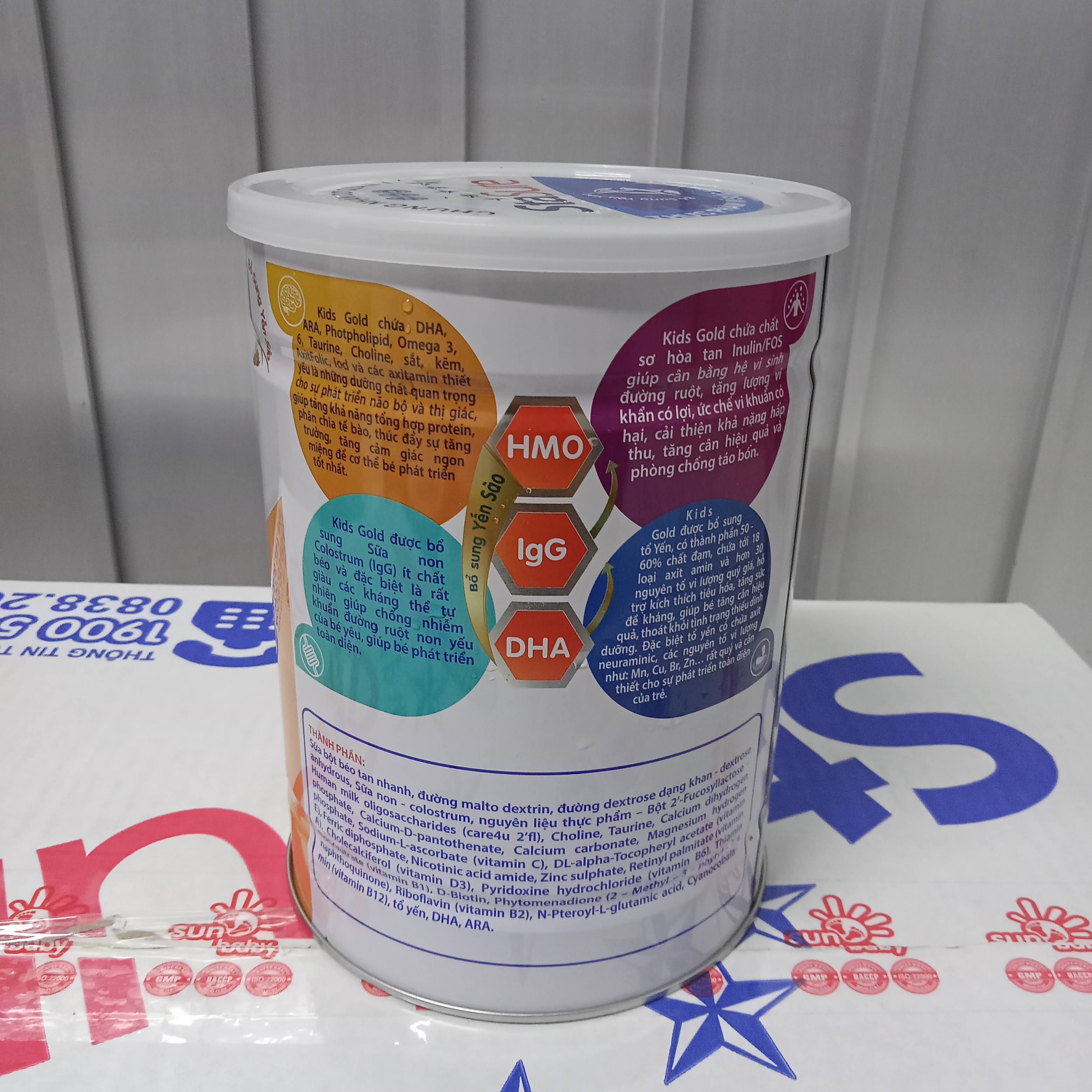 Sữa Bột KIDS GOLD_STASURE Hỗ Trợ Tiêu Hóa, Tăng cường hệ miễn dịch bổ sung sữa non giàu kháng thể Cho bé _Nutriplus_KGS234