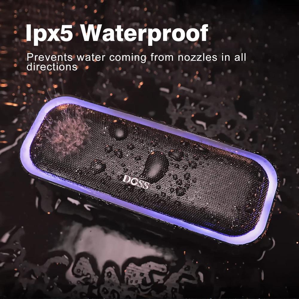 Doss tws không dây bluetooth loa âm thanh pro nâng cao bass âm thanh âm thanh âm thanh di động ipx5 loa âm nhạc không thấm nước Color: Gray