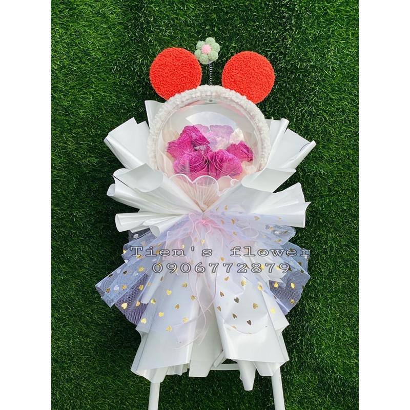 Bóng cài tai thỏ stella không xẹp dành tặng sinh nhật, trang trí backdrop .