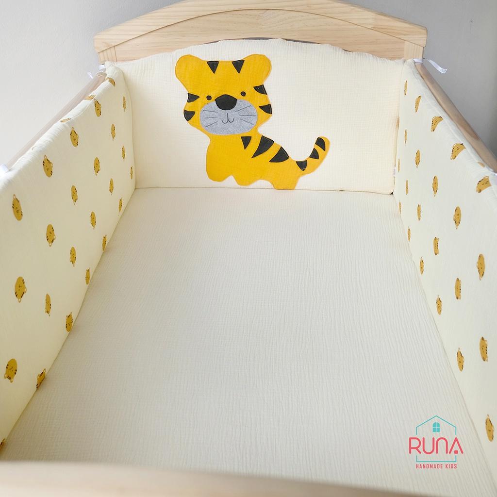 Vỏ quây cũi Áo quây cũi cho bé áp hình thú Runa Kids