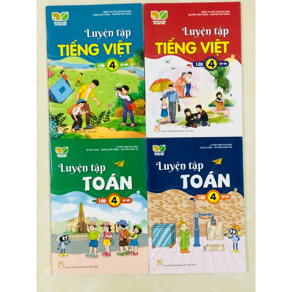 Sách - Combo Luyện tập Toán + Tiếng việt lớp 4 tập 2