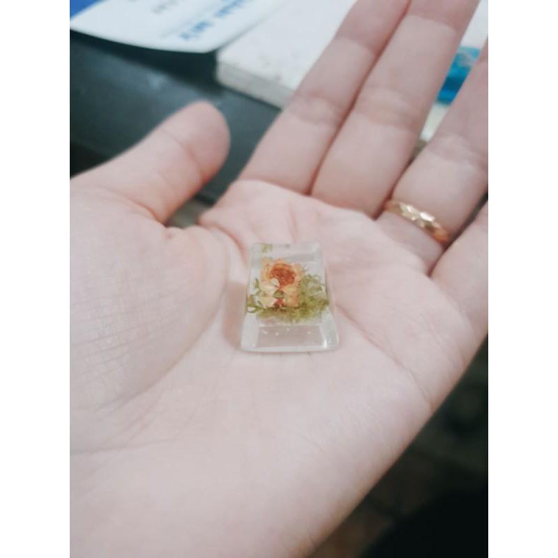 Keycap 1u danhf cho Resin hoa Glixia Brazil - Nút keycap bàn phím cơ trong hình hoa Glixia Brazil