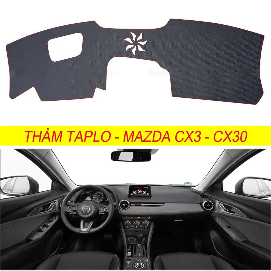 [ MAZDA CX3 - CX30 Đời 2021 đến 2022 ] Thảm taplo da cacbon,vân gỗ, da lộn, da pu mới nhất chuẩn form