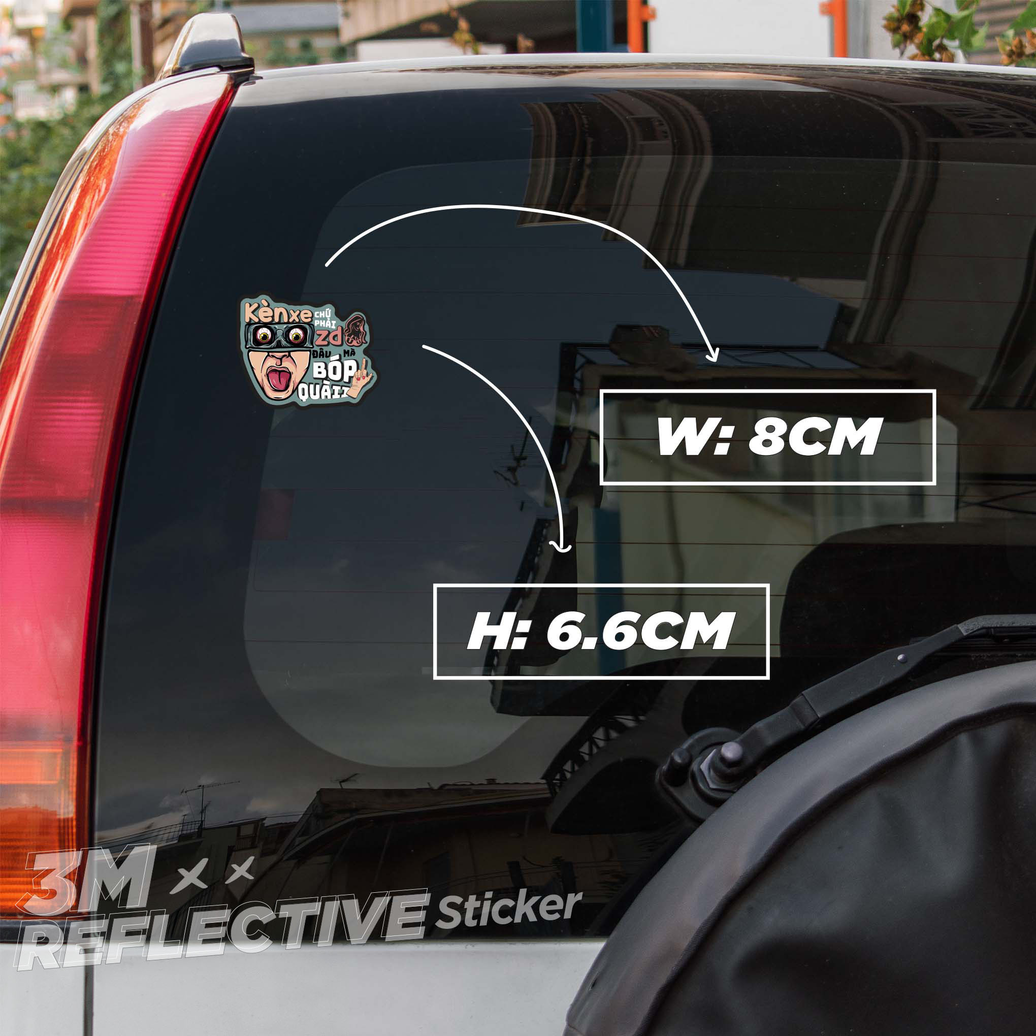 BOPKEN 3M - Reflective Sticker Die-cut Hình dán phản quang thương hiệu STICKER FACTORY
