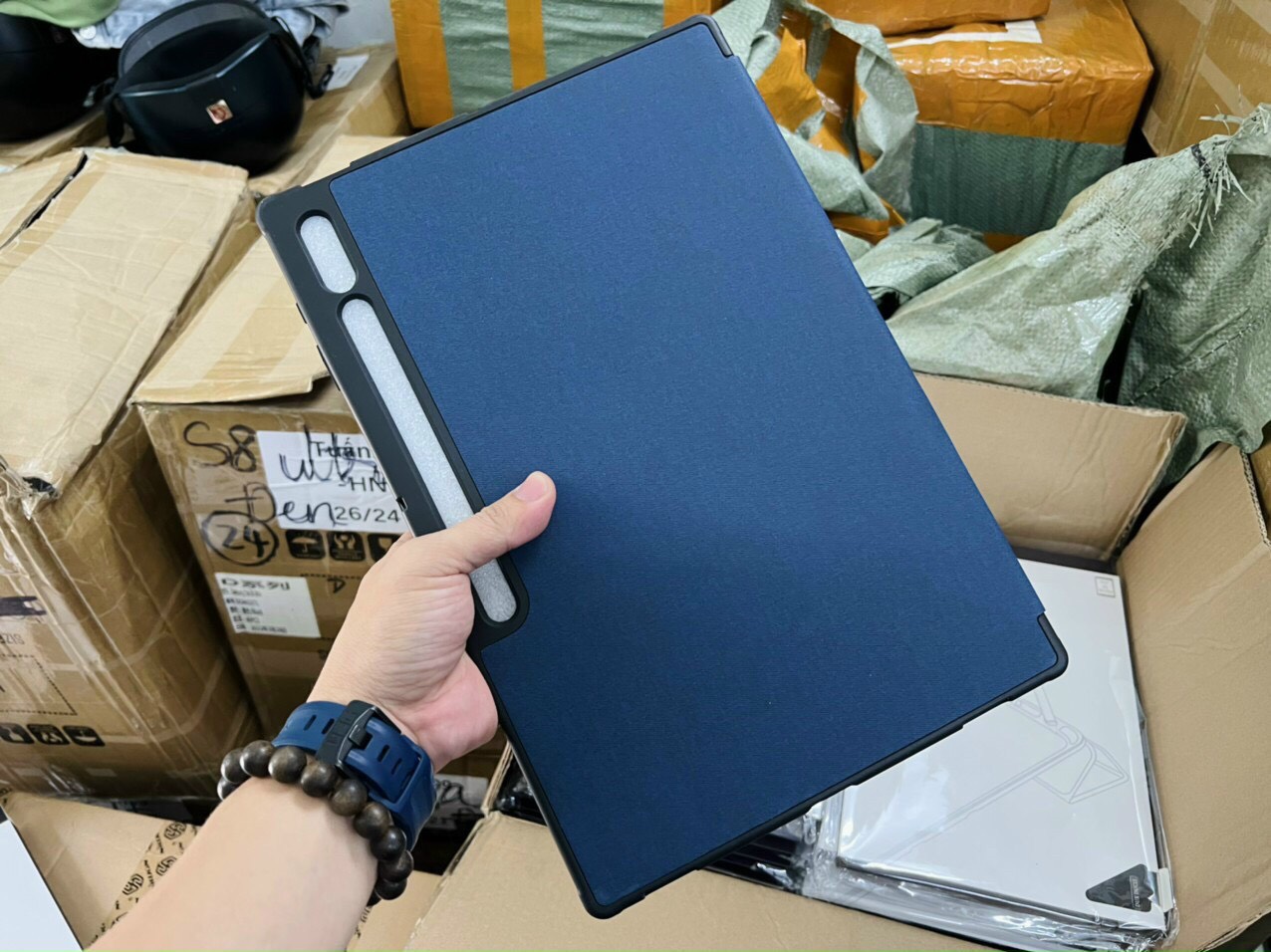 Bao Da Chính Hãng Dux Ducis Dành Cho SamSung Galaxy Tab S9 Ultra 14.6 inch SM X 910/ X916 Chống Sốc, Đóng mở màn hình, có ngăn đựng bút - Hàng Chính Hãng