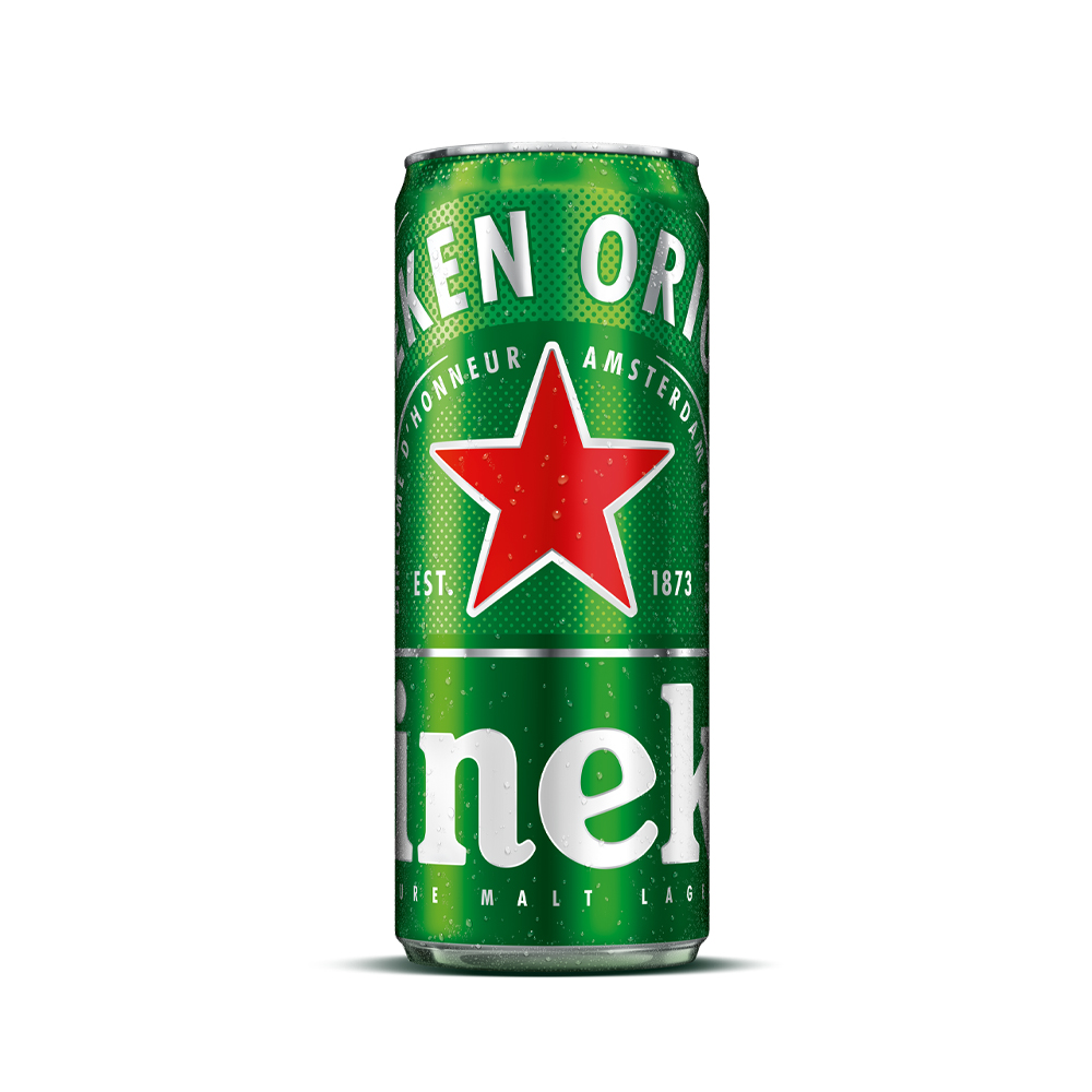 Thùng 24 lon bia Heineken 330ml/lon - Bao bì Xuân