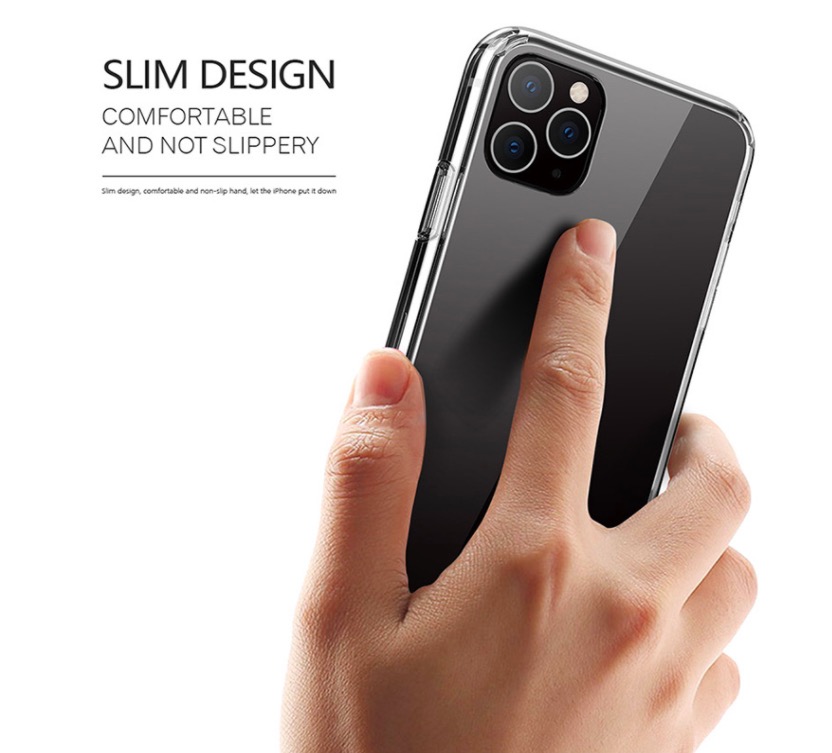 Ốp Lưng Kính Cường Lực Trong Suốt Hoàn Toàn. Lưng Kính Không Ố Vàng, Viền Máy Dẻo Cho Iphone 12/ 12 Pro/ 12 Pro Max
