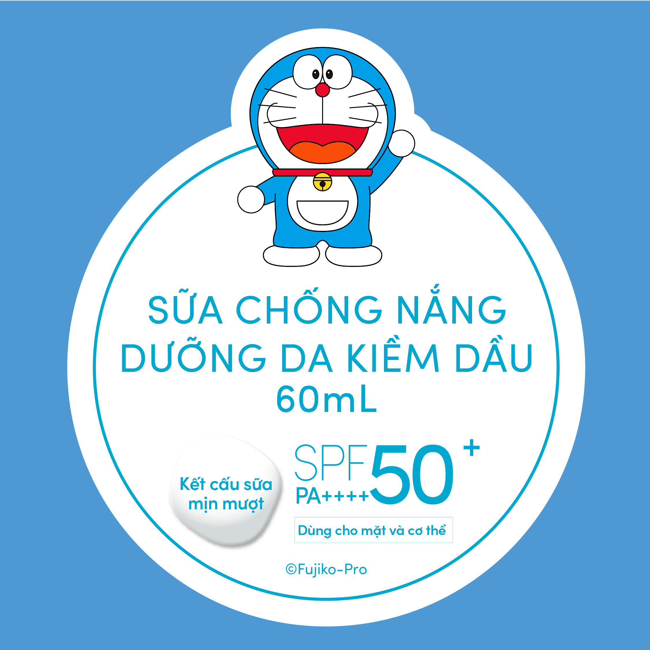 [Phiên bản đặc biệt] Sữa chống nắng dưỡng da kiềm dầu bảo vệ hoàn hảo SPF50+ PA++++ 60ml _ Doraemon