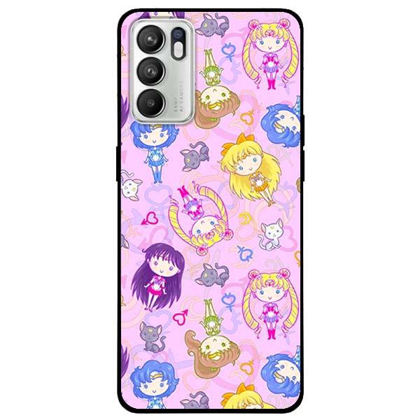 Ốp lưng dành cho Oppo Reno 6 - Reno 6 5G - Reno 6Z 5G - Họa Tiết Nhiều Nàng Chibi