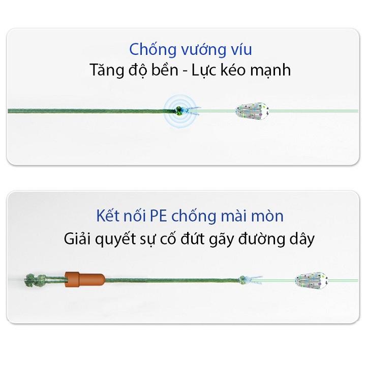 Bộ 2 Dây Trục Câu Đài Huỳnh Quang Phát Sáng TRY&amp;V Chuyên Săn Hàng Phát Sáng Trong Đêm DC21