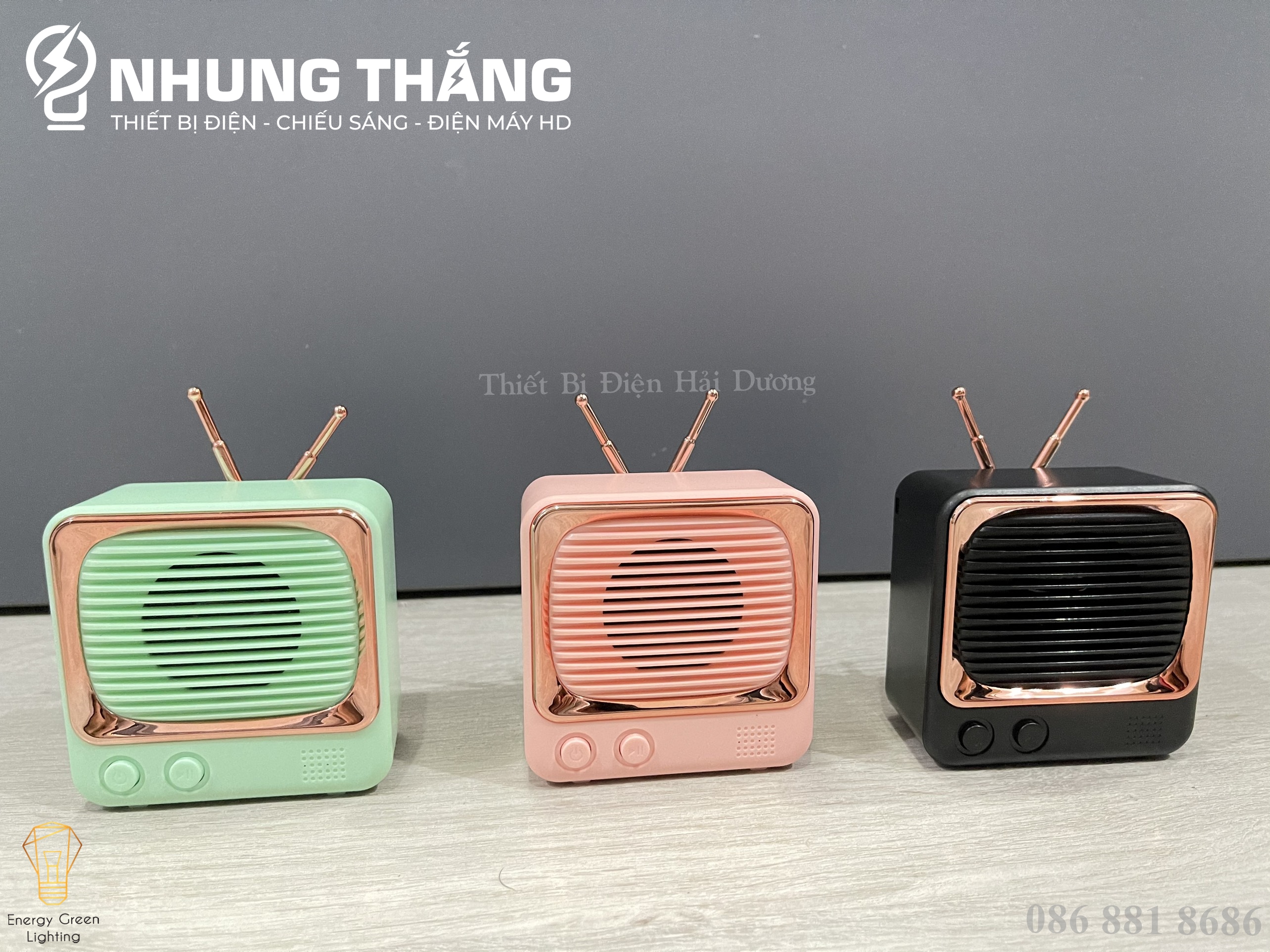 Loa Blutooth Mini DW02 - Phong Cách Retro - 4 Màu Thanh Lịch - Công Nghệ Bluetooth 5.0 Kết Nối Nhanh - Âm Thanh Cực Đỉnh - Tích Hợp Đài FM