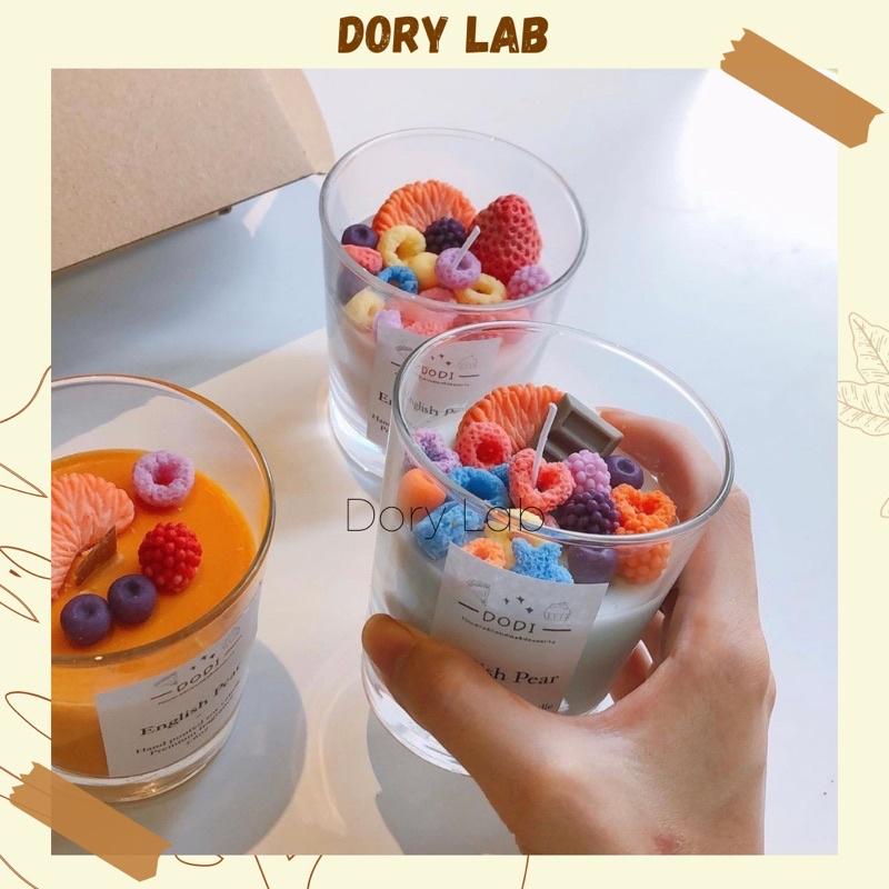 Nến Thơm Ly Mix Topping Nhiều Màu Sắc Tinh Dầu Thiên Nhiên - Dory Lab