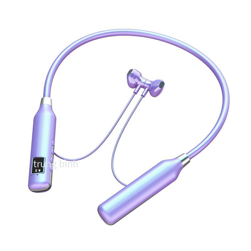 Giá thấp nhất Tai nghe bluetooth Fenshi 8017 hai tai treo cổ loại bán trong tai đa năng hiển thị âm lượng bán hàng trực tiếp