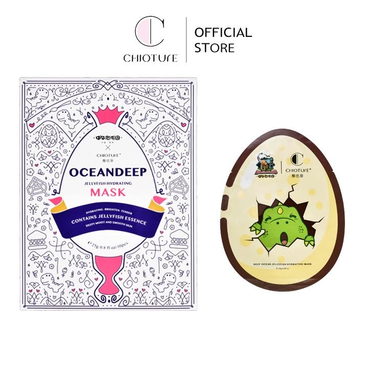 Mặt nạ cấp nước Chioture hình trứng khủng long giúp dưỡng ẩm, phục hồi và nuôi dưỡng làn da