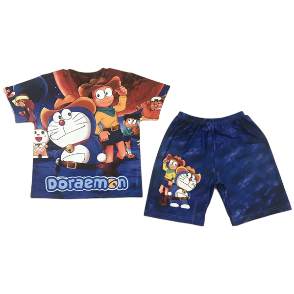 Bộ Quần Áo Trẻ Em In 3D Doraemon