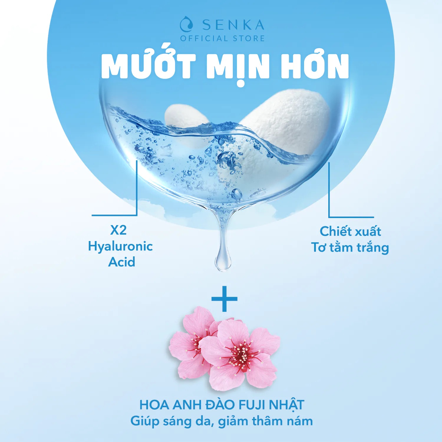 [DATE 8/2026] Bộ 02 Nước tẩy trang Micellar Dưỡng Sáng Cấp ẩm Senka All Clear Water Bright 230ml/chai