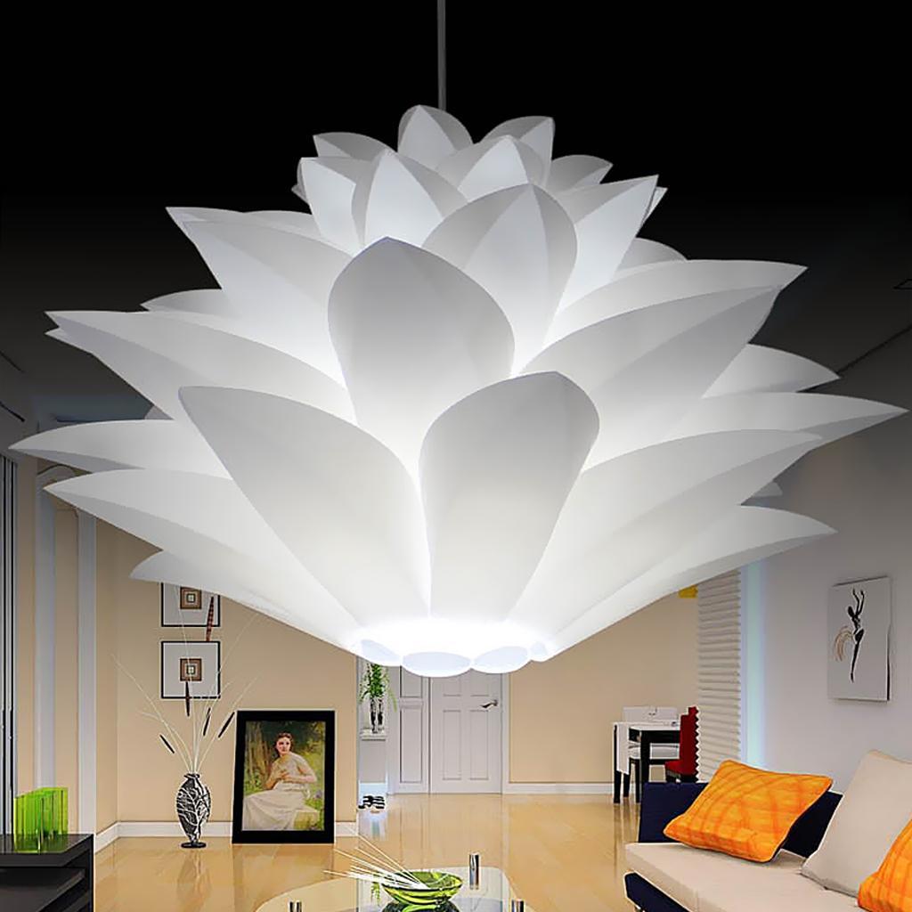 DIY Kit Lotus Chandelier Pendant Hanging Ceiling Light Lampshade Decor